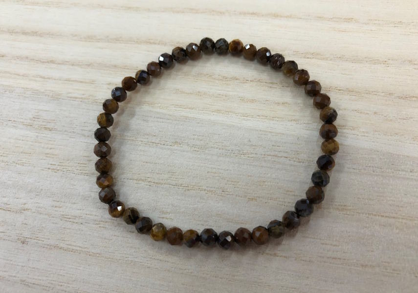 Pulsera Ojo de Tigre bola facetada